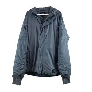 Beyond Clothing Systems Jacket Men's Large LONG Gray Black Hood Insulated USA